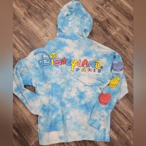 DisneyLand Paris Eats Macaron Cookie Spirit Jersey Zip Hoodie Adult Size M.